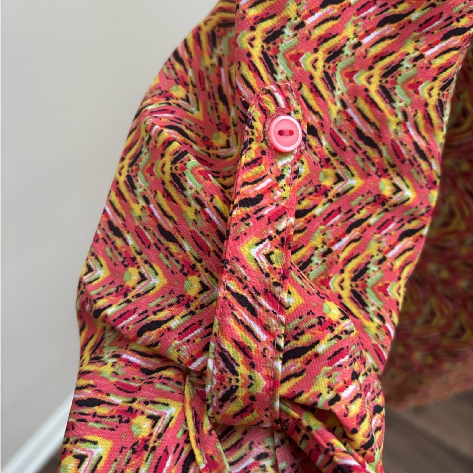 NY Collection Petite Multicolor Patterned Blouse … - image 4