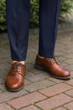 FLORSHEIM Leather Comfort Tech Oxfords Men 10.5 D Brown Dress Lace Up Shoes**