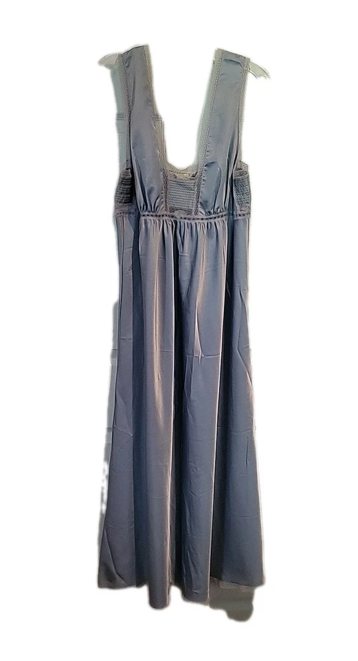 Camisón Christian Dior Lord and Taylor bebé azul mediano 100% nylon Qiana Foto 2 de 4