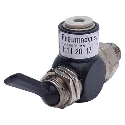 Pneumadyne H11-20-17 Toggle Control Valve 1/8'' NPT Input, 5/32 Push-In Output