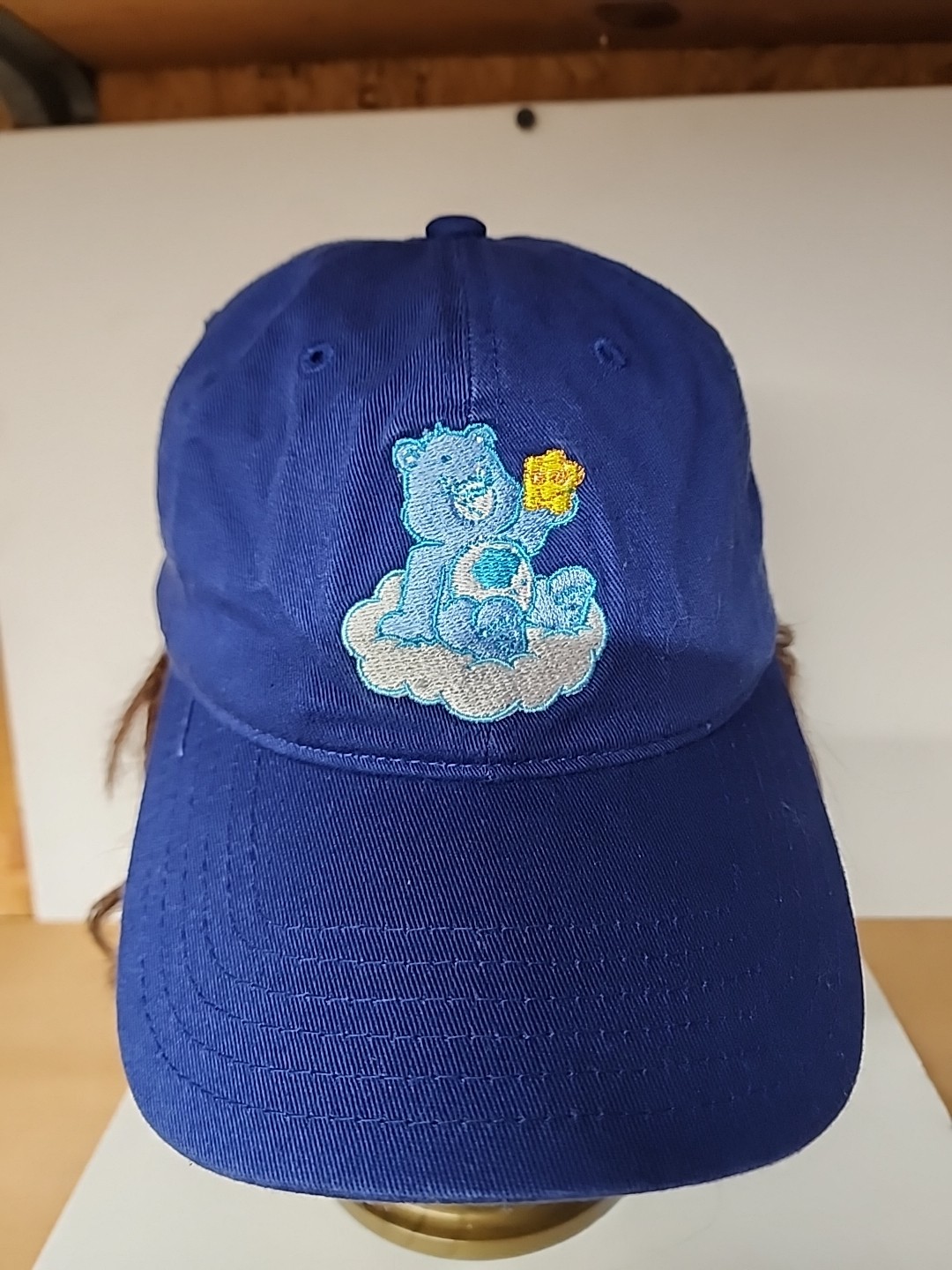 Care Bears GRUMPY BEAR Adjustable Hat Blue Excell… - image 1