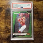 2024 PANINI PRIZM JAYDEN DANIELS ROOKIE NEON GREEN PULSAR #347 PSA 10