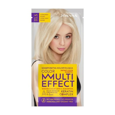 Joanna Multi Effect Color Keratin Complex Shampoo 01.5 - Ultrahellblond 35 g