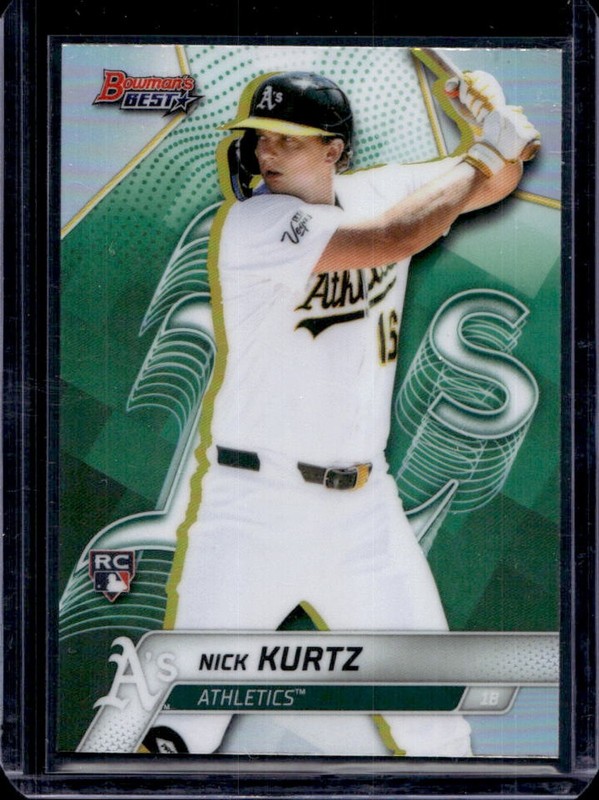2025 Bowman's Best Nick Kurtz RC Refractor Rookie #42 Athletics