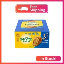 belVita Breakfast Bars Biscuits, Blueberry, 8 Packs (4 Biscuits Per Pack)