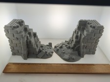 Ruined walls 28mm terrain FAST SHIP Alternate Wargaming Miniature