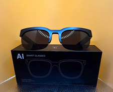 AI Smart Glasses Smart Sunglasses Black