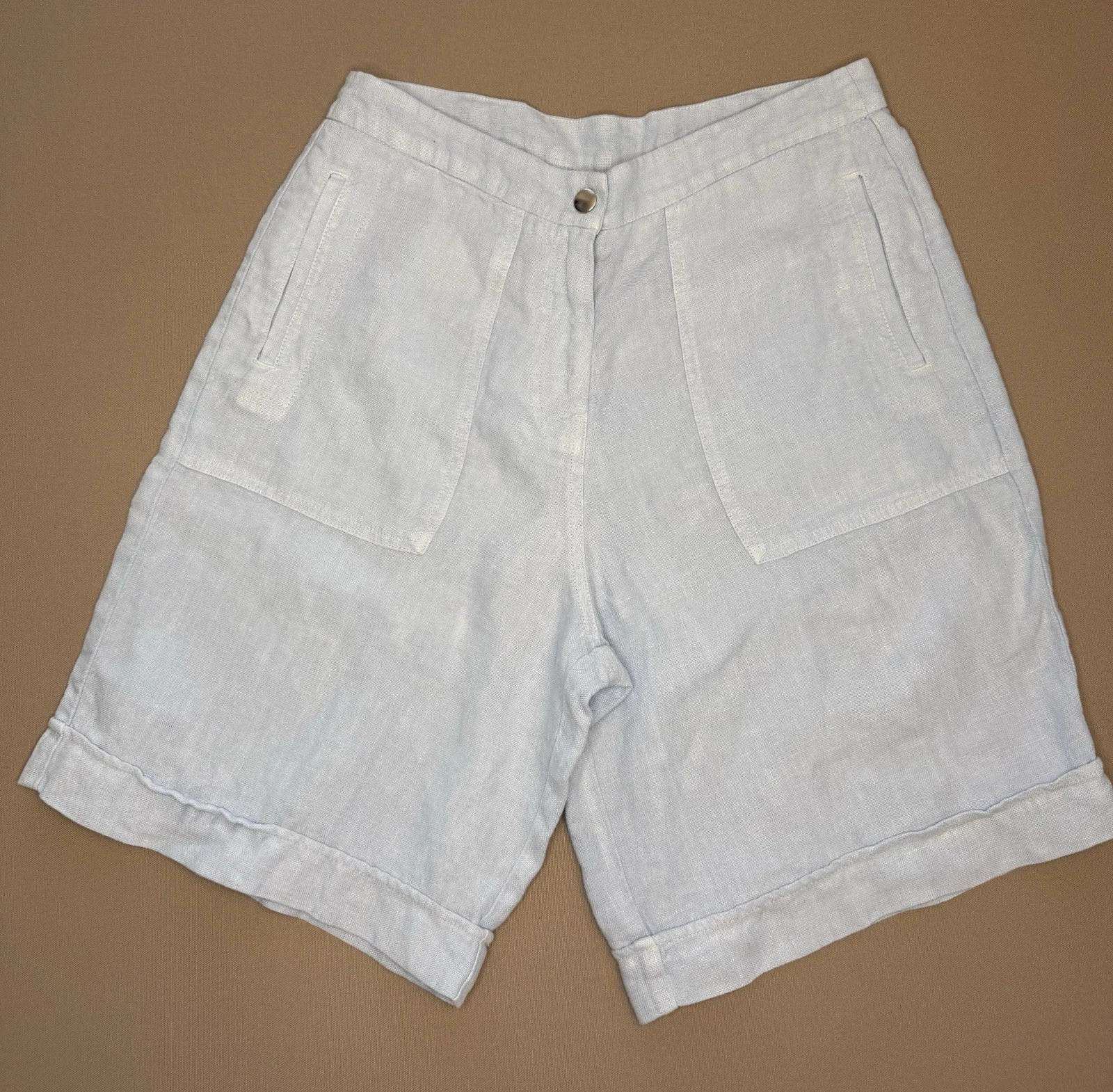 Poetry Linen Shorts Womens Size 8 Light Blue High Rise Summer Beach Casual
Opens in a new window or