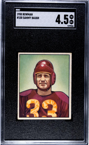 Sammy Baugh #100 1950 Bowman card