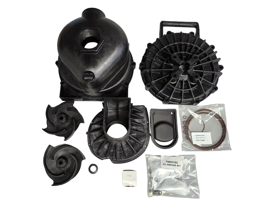 Banjo 2 Inch Poly Pump Kit with 2 Impellers and Viton Seals - 200PO-V - Image 2 of 4