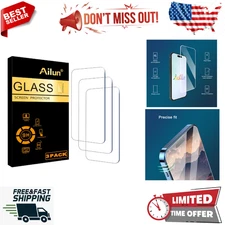Screen Protector iPhone 16 / iPhone 15 / iPhone 15 Pro [6.1 Inch] Screen 3-Pack