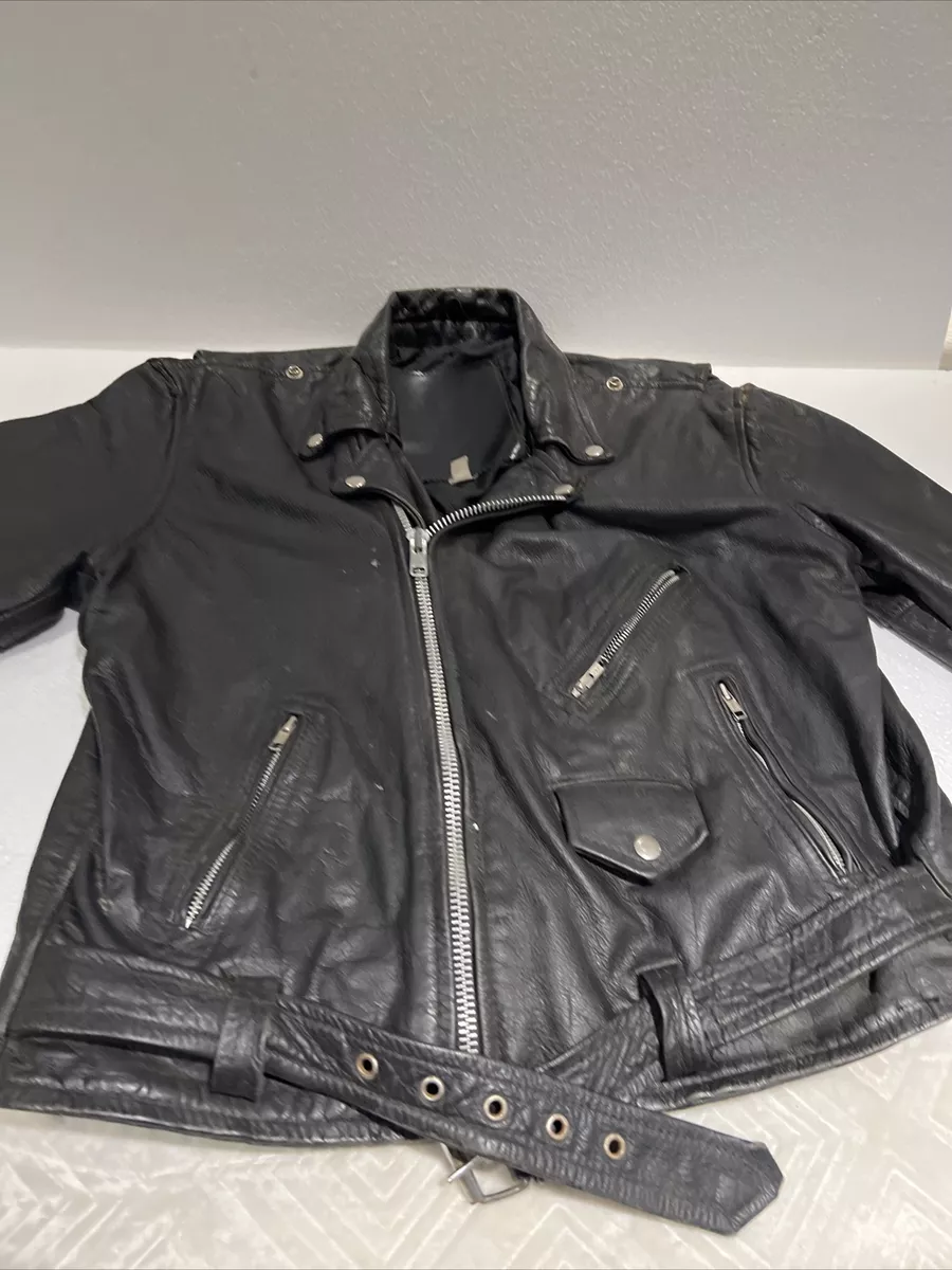 驚きの安さ 古着 l.a ROXX ライダースジャケット ダブル hn レザー