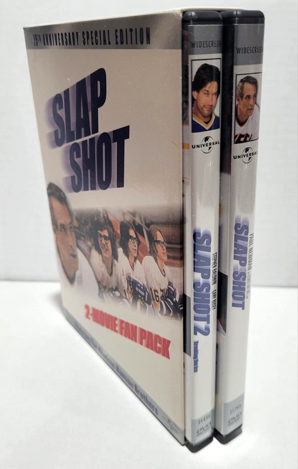 Slap Shot 2-Movie Fan Pack 25th Anniversary Special Edition (2-Disc, DVD, 2002) - Image 3 of 4
