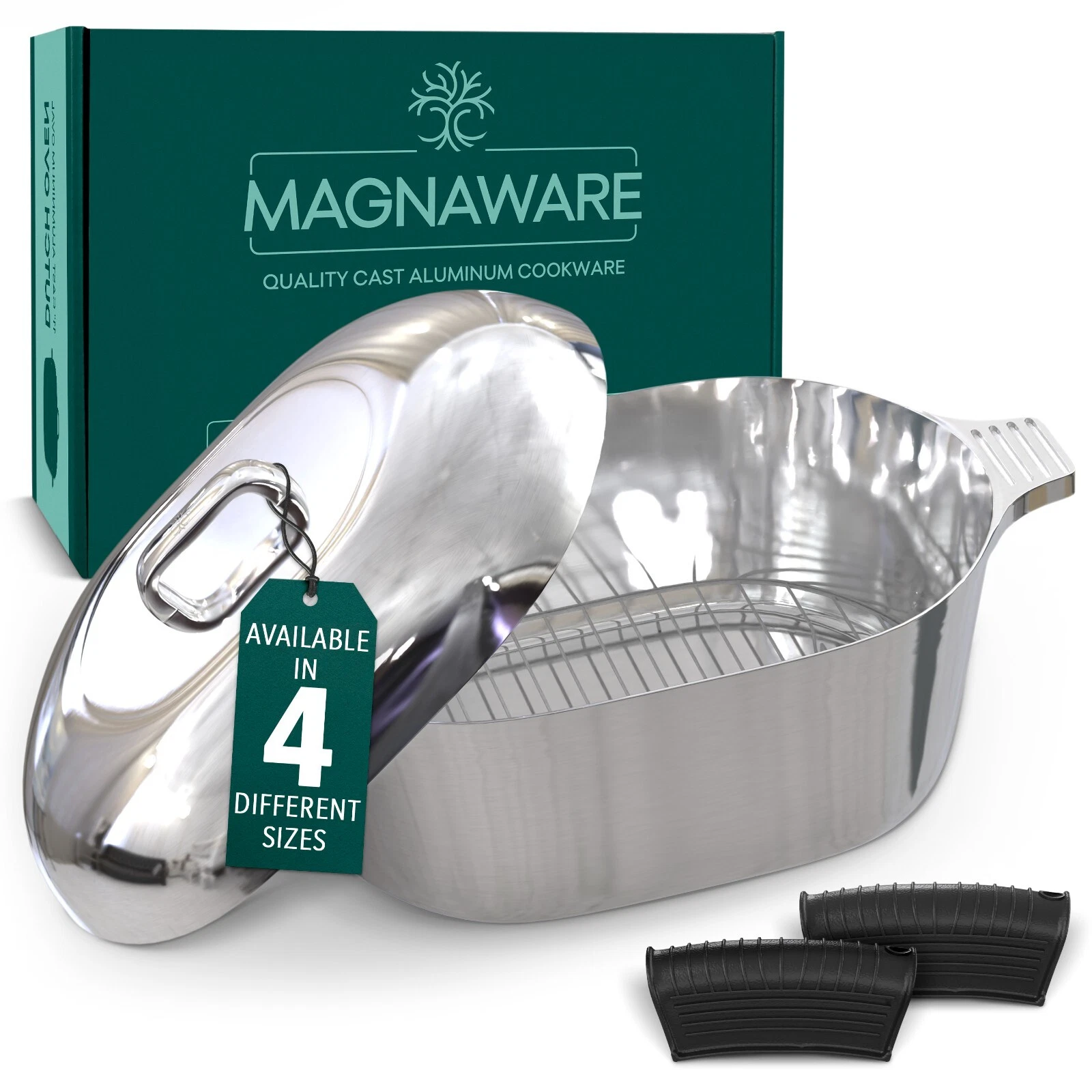 MAGNAWARE Quality Cast Aluminum Oval Dutch Oven - Lightweight Cajun Cookware
Opens in a new window o