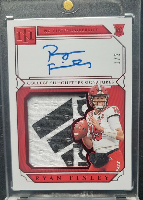 RYAN FINLEY 2019 NATIONAL TREASURES SILHOUETTE SIGNATURES AUTOGRAPH 1/2 AUTO