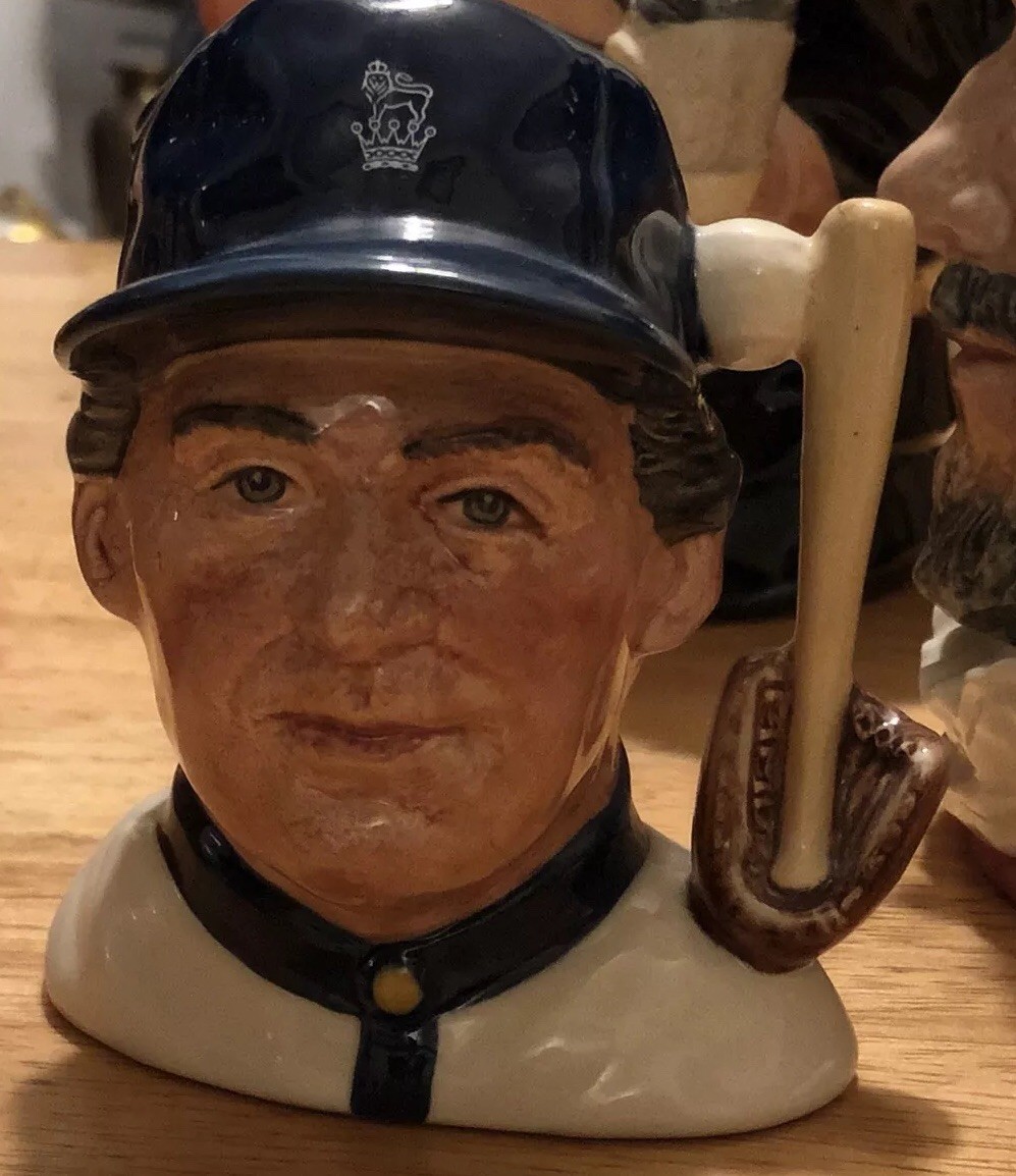 Royal Doulton Baseball Player Mug Rare Retired D6878 Stanley James