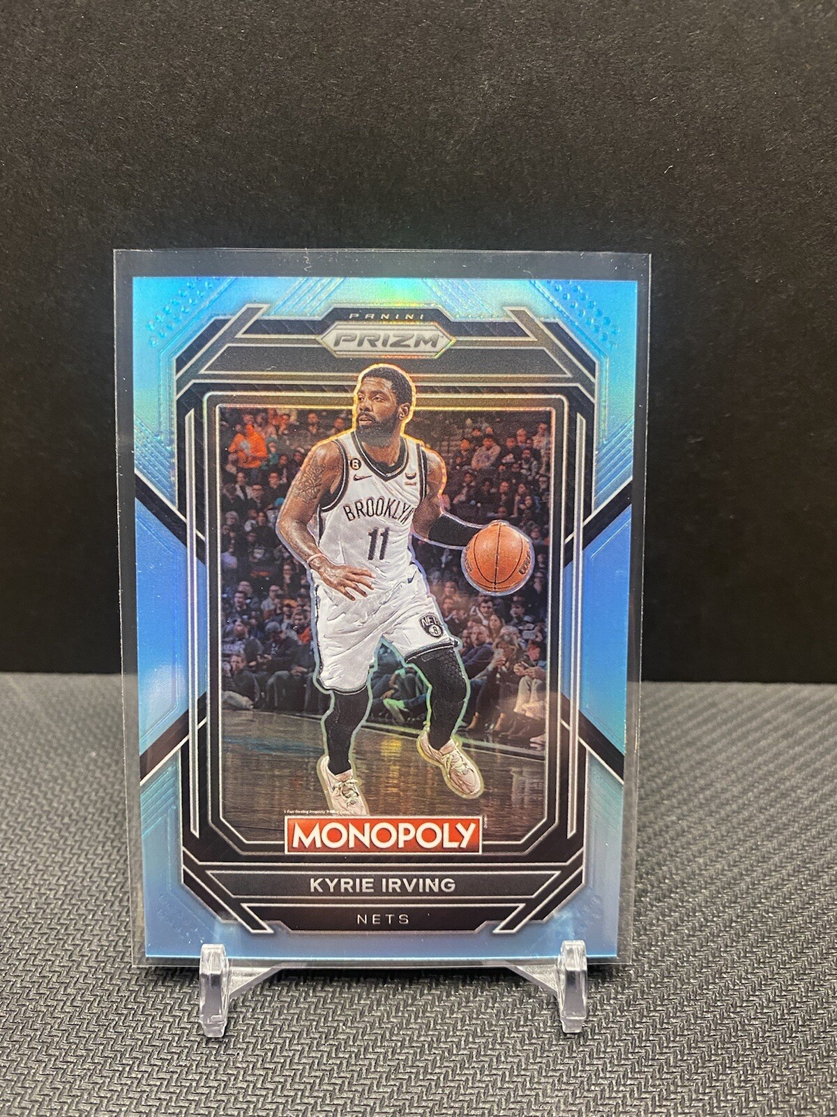 2022-23 Panini Prizm Monopoly Kyrie Irving /199 Light Blue Prizm #8 Nets