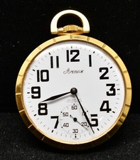 1950's Arnex 17 Jewel Open Face Pocket Watch WATCH204
