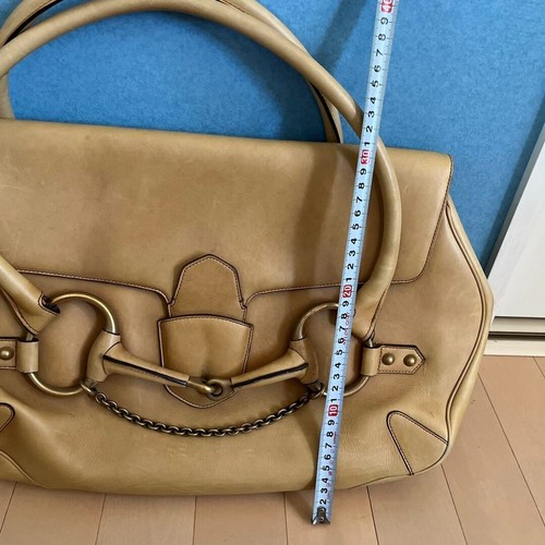 Authentische alte Gucci Horsebit Beuteltasche Tasche Handtasche beige Farbe L... - Bild 6 von 11