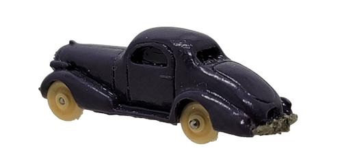Z Scale Ztrack 1930s Purple Coupe Sedan - Picture 3 of 7