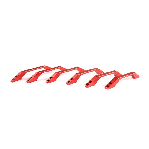 6xRed Alloy Roof Grab Handle Trim Strip For 04-18 Land Rover Defender 90 110 130 - Picture 10 of 12