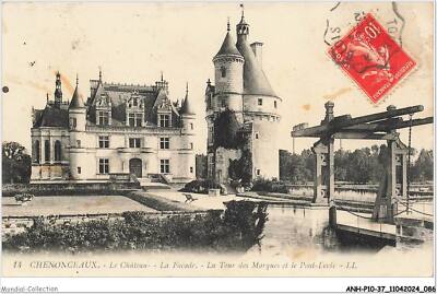 ANHP10-0789-37 - CHENONCEAUX - das Schloss - die Fassade - der Turm der Mark