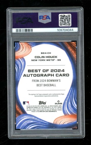 2024 Bowmans Best Colin Houck Rookie Autograph Auto PSA 10 Mets ES9353 - Picture 2 of 2