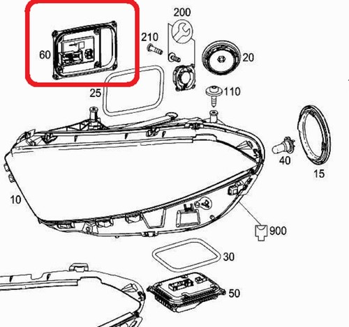 FULL LED Headlight Control Module Ballast Unit For Mercedes A2479009009 - Picture 8 of 11