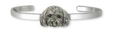 Shih Tzu Bracelet Sterling Silver Handmade Shih Tzu Jewelry  SZH5-CB