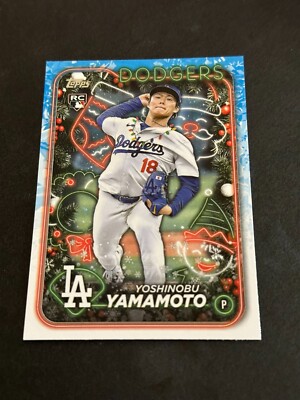 2024 Topps Holiday Yoshinobu Yamamoto Christmas Lights Image
