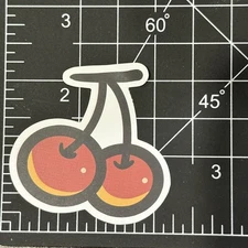 CHERRIES Red And Yellow Cartoon Matte- Vinyl Decal Sticker Bomb Kawaii Fun