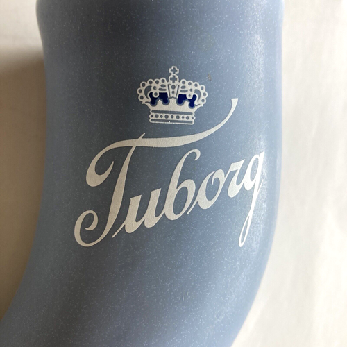 Cuerno de bebida de cerámica Tuborg vintage - azul - Imagen 3 de 9