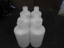 LOT OF 6 1000mL NARROW MOUTH HDPE MEDIA BOTTLE