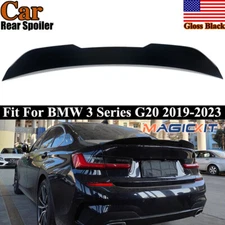 FOR 19-25 BMW G20 330i M340i M3 G80 GLOSS BLACK PSM STYLE HIGHKICK TRUNK SPOILER