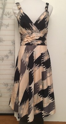 NWT Marc By Marc Jacobs Multicolor Halter Semi-Full Skirt Belt Knee Dress SZ 8 M