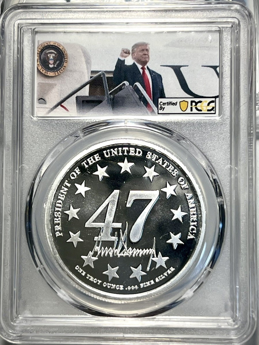 Official Donald Trump Victory 1oz Silver PCGS Gem Proof Medallion
