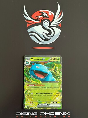 Rising Phoenix Pokemon - Venusaur Ex 003/165 - 151 Holo NM Ita #1823