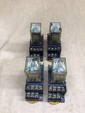Omron MY4N Relay With Base *Lot of 4* #4017F280
