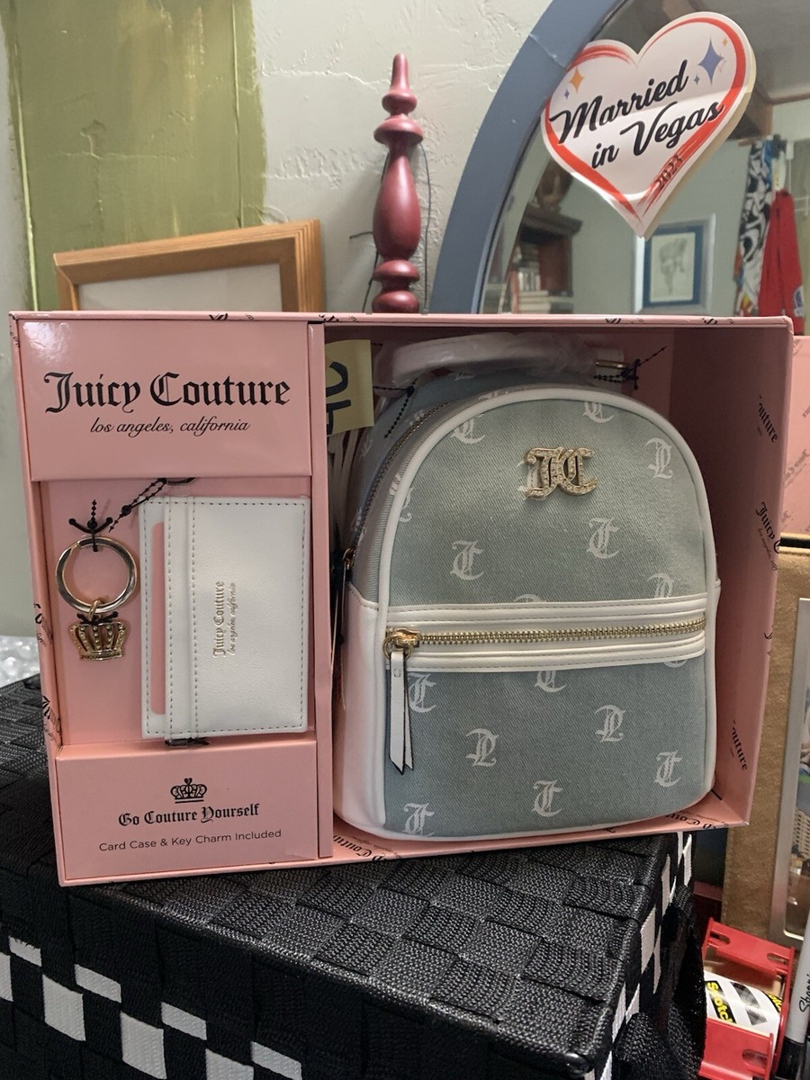 Juicy Couture Monogrammed Mini Backpack Keychain Juicy Couture | Bags | Juicy Couture Deboss Black Mini  main image 4