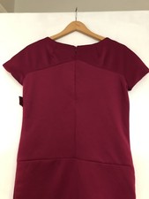 BNWT New Tags Zara Collection TRF Dress Cap Sleeves Cerise Pink Size M Medium