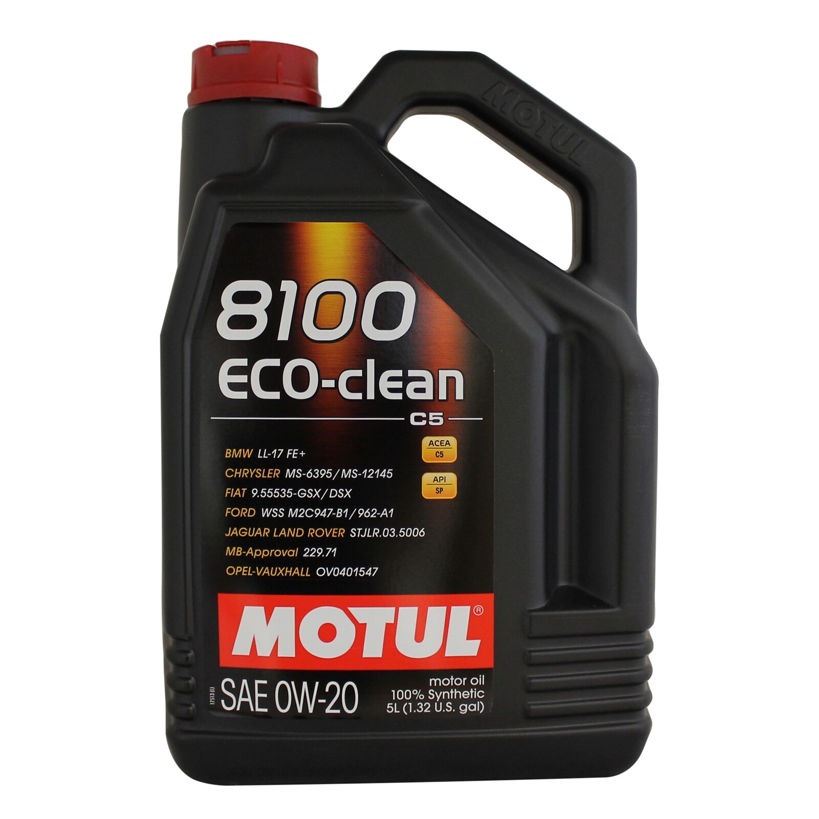 Motul 8100 Eco-Clean 0w-20 0w20 Fully Synthetic Car Engine Oil - 5 Litres 5L