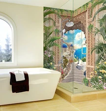 3D Arch Gate Scenery 14 WallPaper Bathroom Print Decal Wall Deco AJ WALLPAPER CA