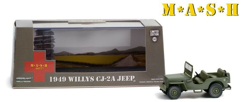 Greenlight Jeep Willys Cj-2a Open 1949 M-a-s-h 1:43 86592