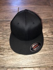 New Black Baseball Hat FLEXFIT SNAPBACK Trucker Flexfit Small/medium