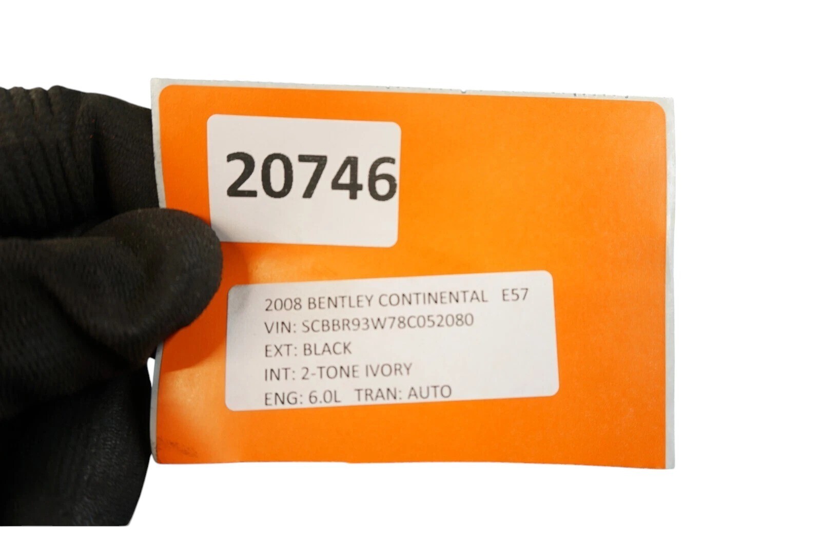 06-12 Bentley Continental Rear Left Driver Side Door Shell Panel Black  OEM