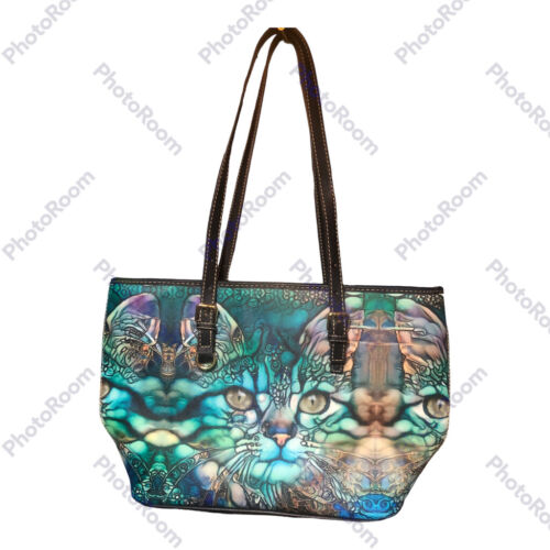 Green & Blue Unbranded Kitty Cat Handbag - Picture 1 of 5