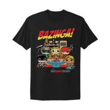 The Big Bang Theory Sheldon Bazinga Justice League graphic design T-Shirt