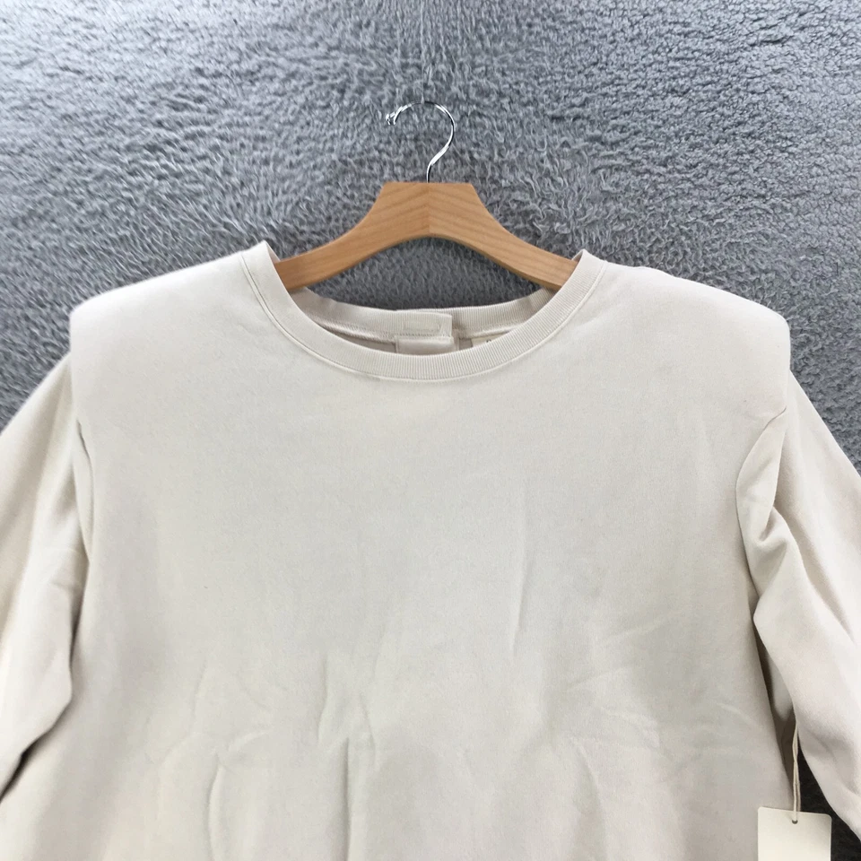 A New Approach ANA Pulôver Moletom Feminino 2X Plus Bege Forrado de Lã Novo com etiquetas - Imagem 2 de 4