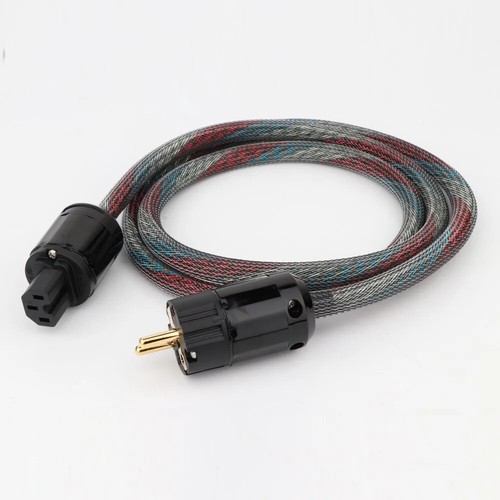 8 Adern Western Electric Kupfer EU AC Stromkabel IEC C15 Buchse Audiophile Draht - Bild 2 von 7