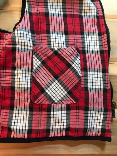 Marlboro Country Store Wende-Steppweste schwarz kariert kariert Erwachsene Large - Bild 7 von 7